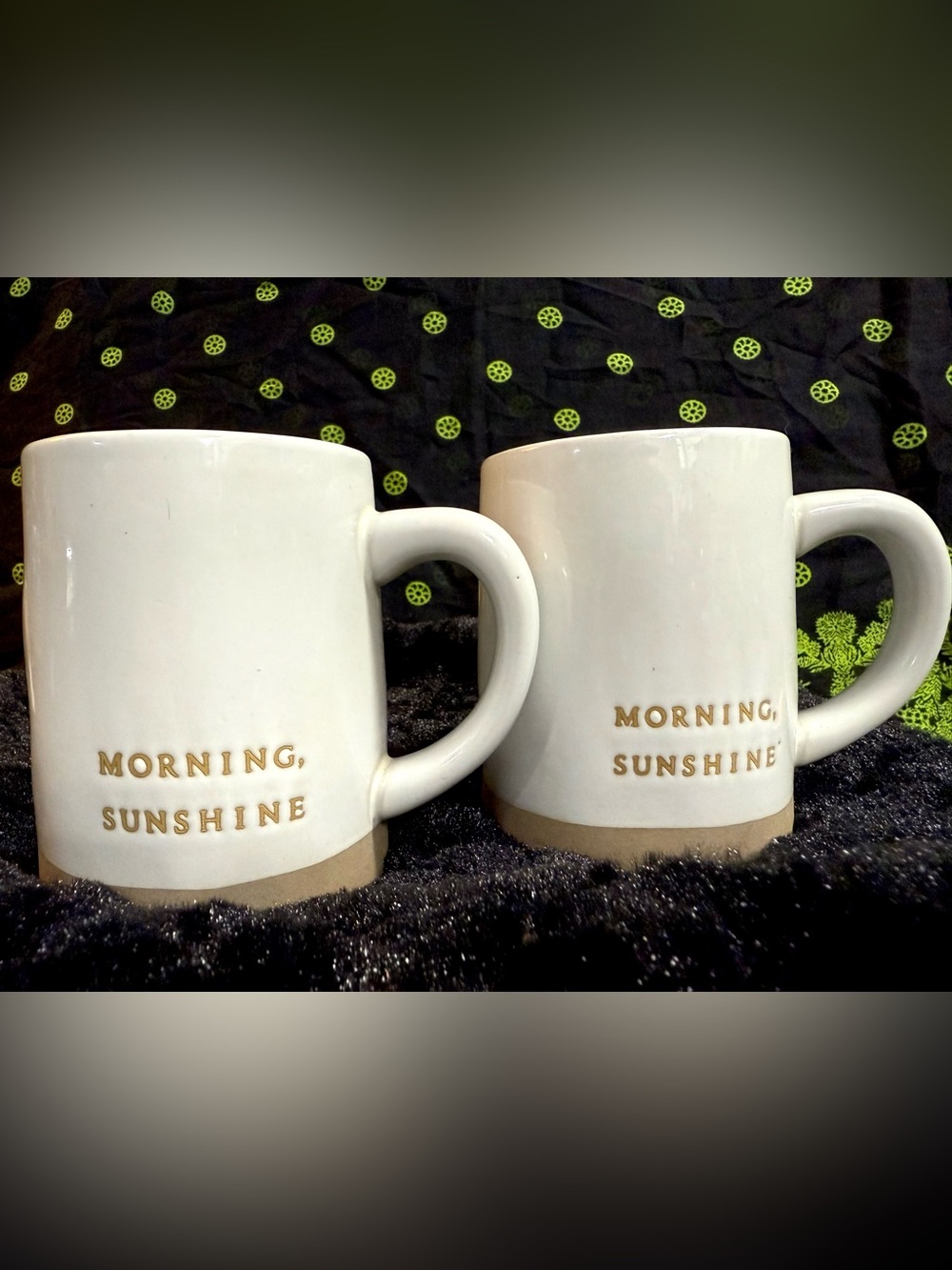 Hearth & Hand Magnolia Stoneware Mugs MORNING SUNSHINE Set of 2